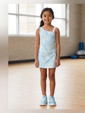 90 Degree By Reflex Girls Lux Cross Court Top & Skirt Set
